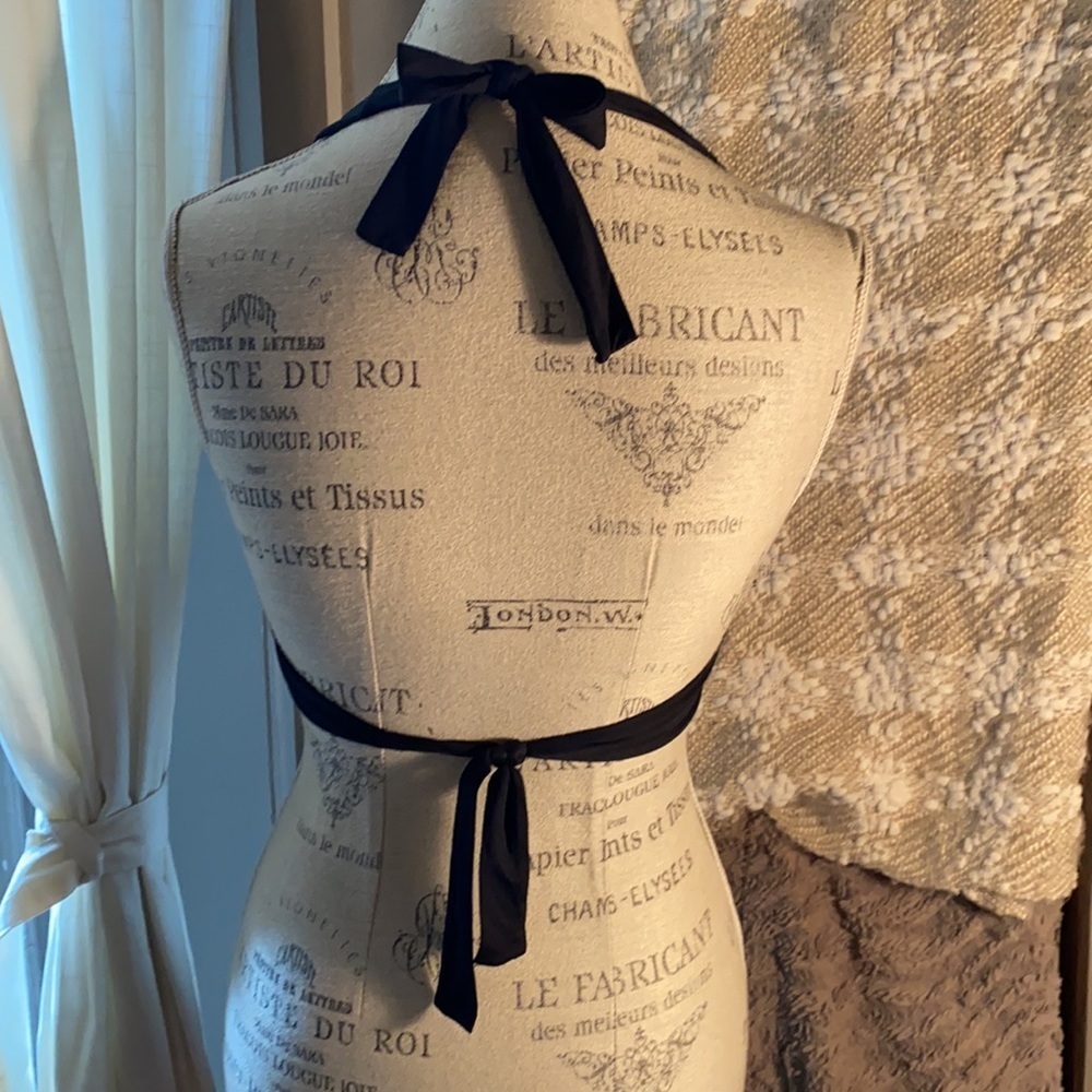 Anne Cole Black bikini halter swimsuit top Small - Picture 2 of 8